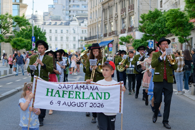 11 - Parade celebrating the Haferland Festival, an annual cultural event highlighting the traditions of the Transylvanian Saxons